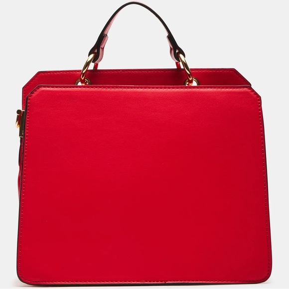 NWT Tiktok VIRAL Steve Madden Evelyn Satchel Crossbody Convertible Chevy Red - Picture 4 of 12